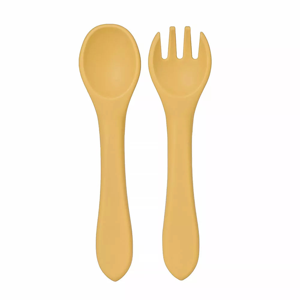 SILICONE SPOON & FORK SET