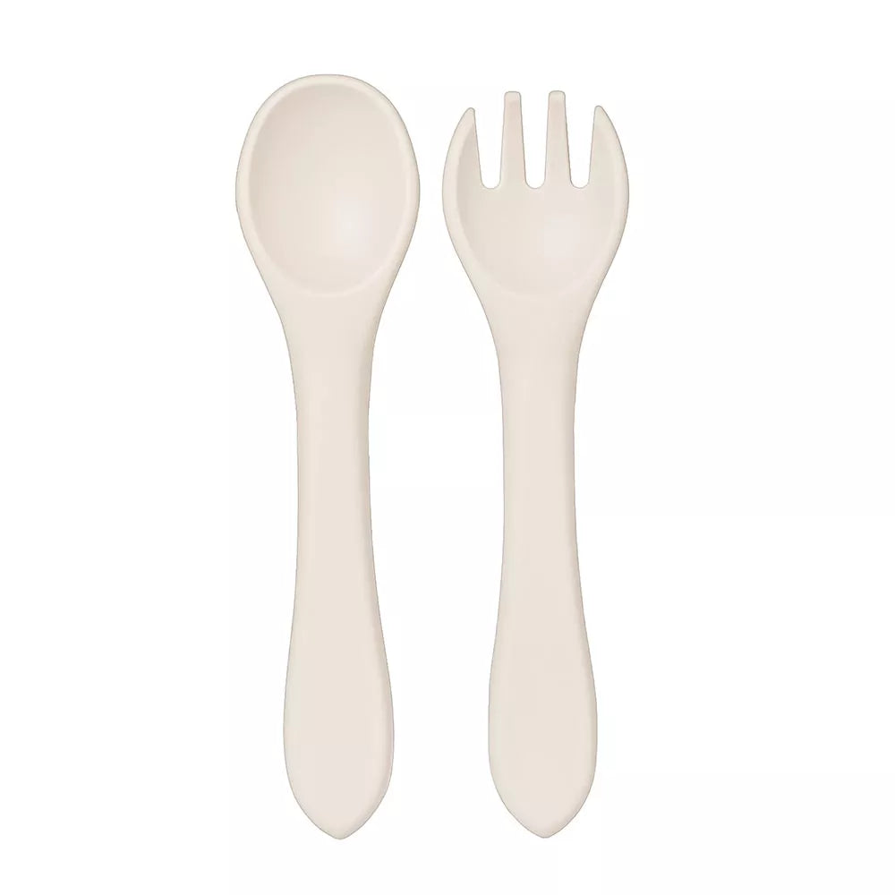 SILICONE SPOON & FORK SET