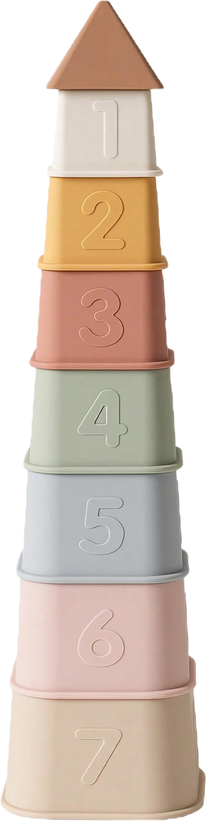 Set of 8 Silicone Stacking Cups