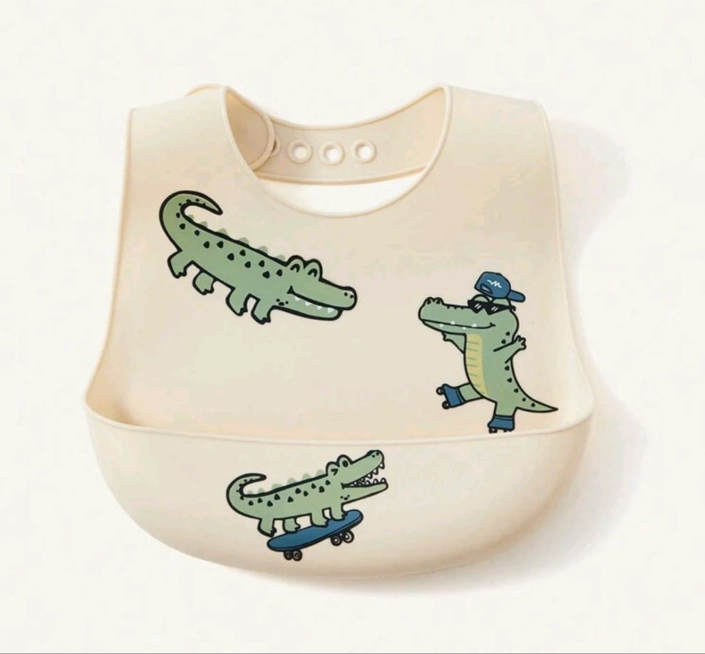Silicone Crocodile Bib