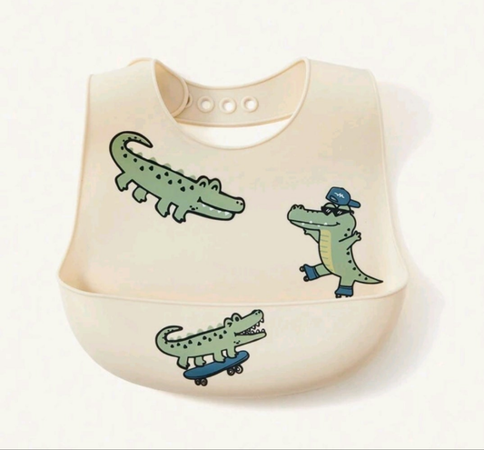Silicone Crocodile Bib